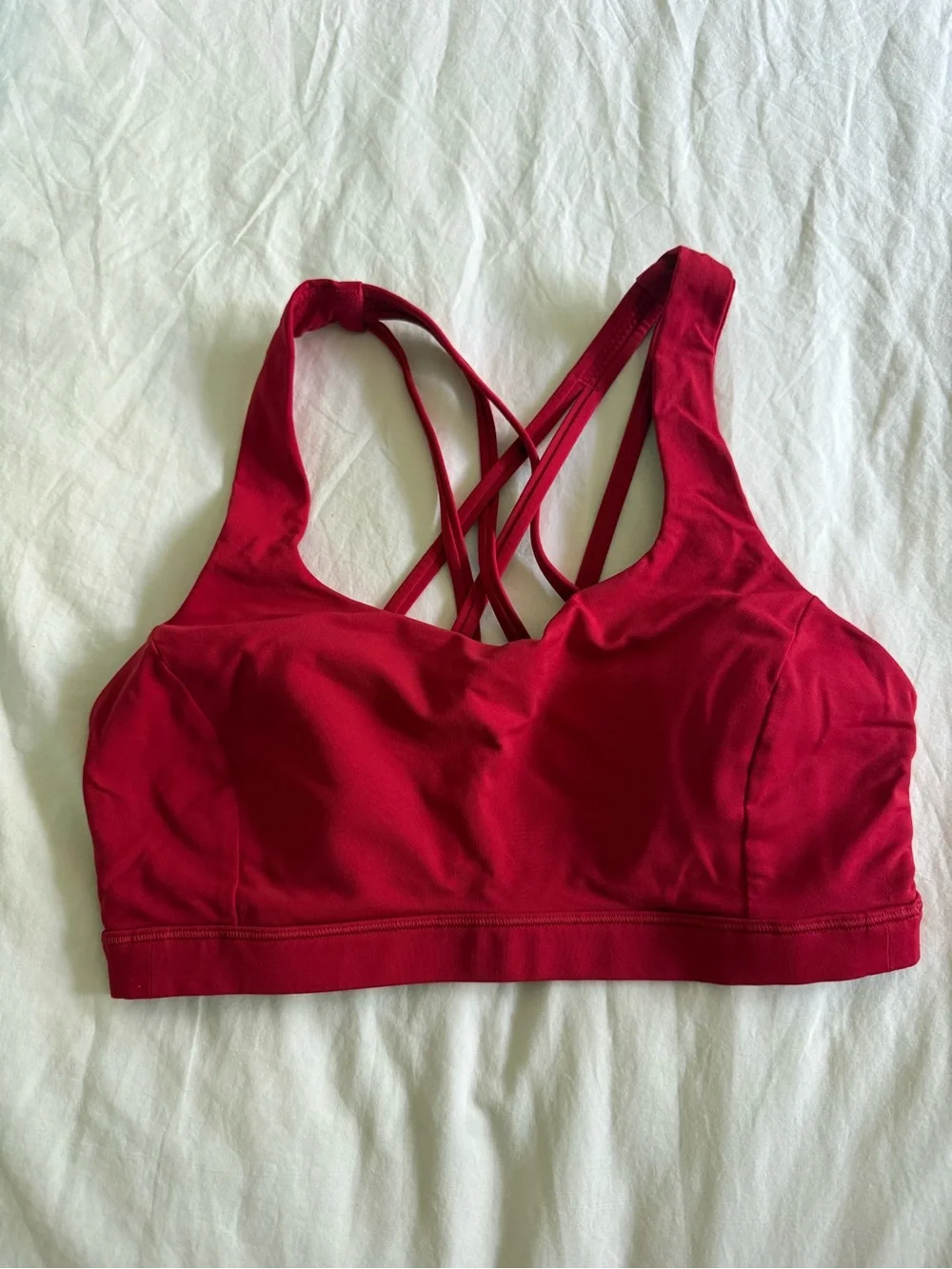 Lululemon Red Free To Be Serene Bra